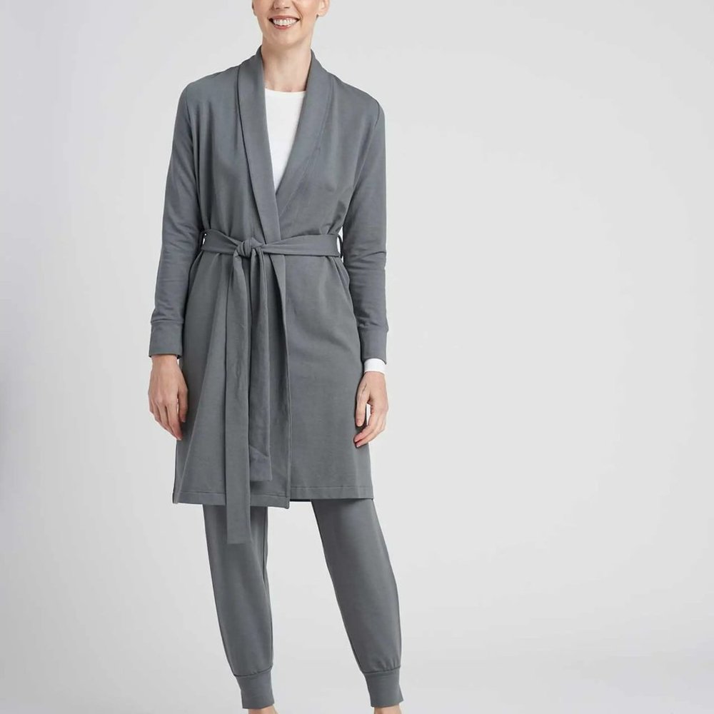 Universal Standard Rachele Lounge Robe in Sage